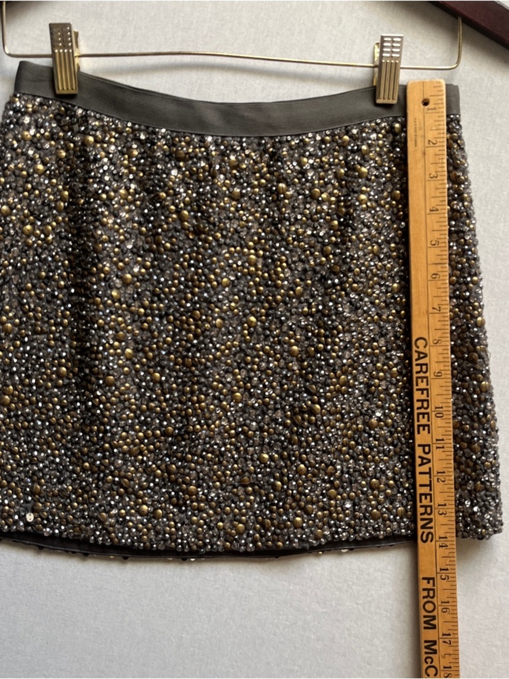 Haute Hippie Beaded Silk Mini Skirt Embellished XS - Picture 10 of 10